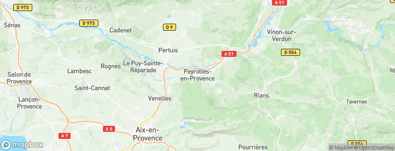 Peyrolles-en-Provence, France Map