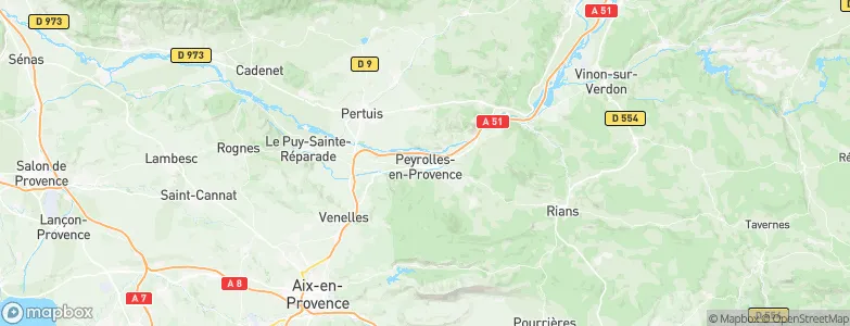 Peyrolles-en-Provence, France Map