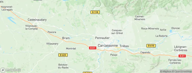 Pezens, France Map