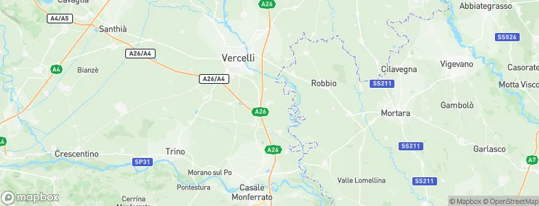Pezzana, Italy Map
