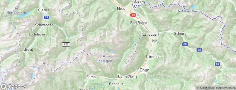 Pfäfers, Switzerland Map