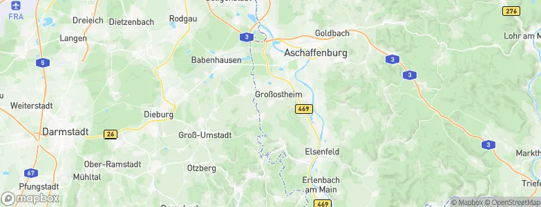 Pflaumheim, Germany Map