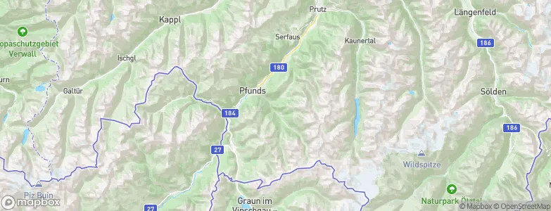 Pfunds, Austria Map