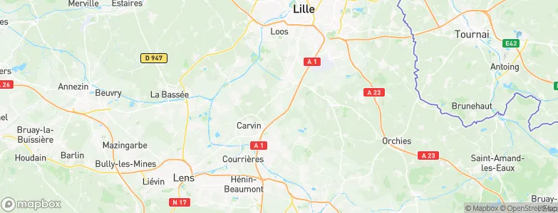 Phalempin, France Map