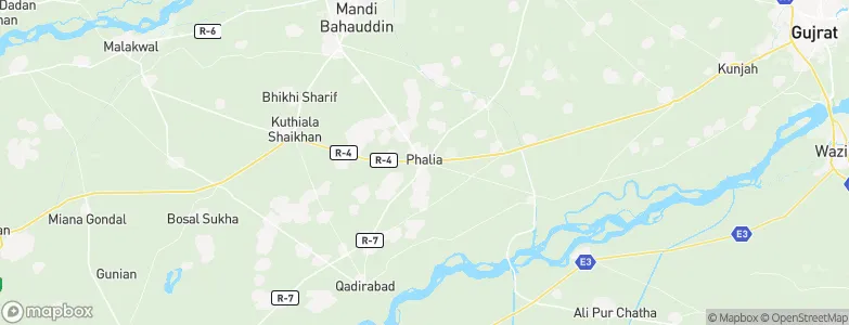 Phalia, Pakistan Map