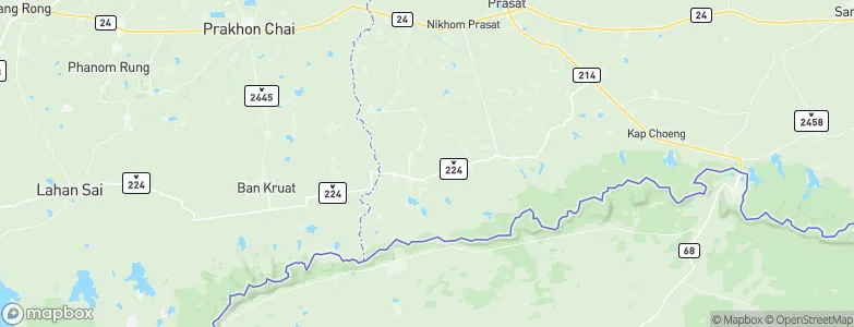 Phanom Dong Rak, Thailand Map