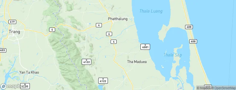 Phatthalung, Thailand Map
