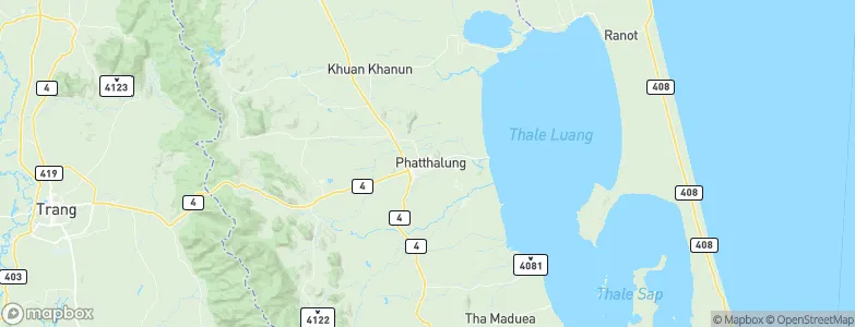 Phatthalung, Thailand Map