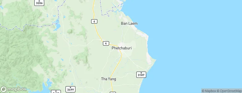 Phetchaburi, Thailand Map