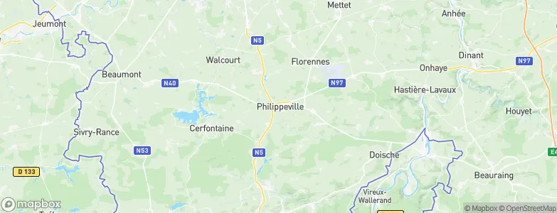 Philippeville, Belgium Map