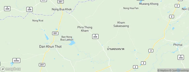 Phra Thong Kham, Thailand Map