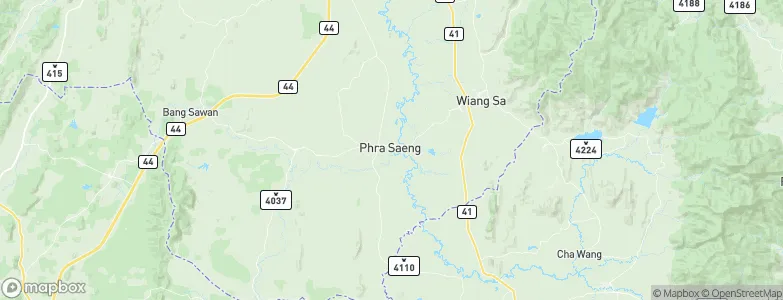 Phrasaeng, Thailand Map