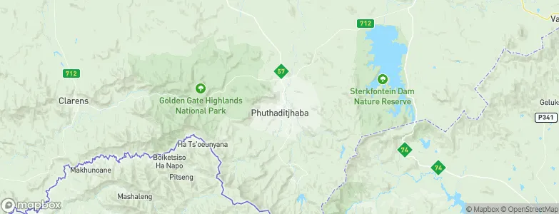 Phuthaditjhaba, South Africa Map