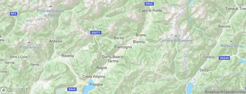Piancogno, Italy Map