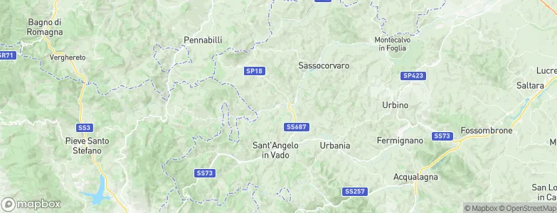 Piandimeleto, Italy Map