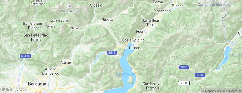 Pianico, Italy Map