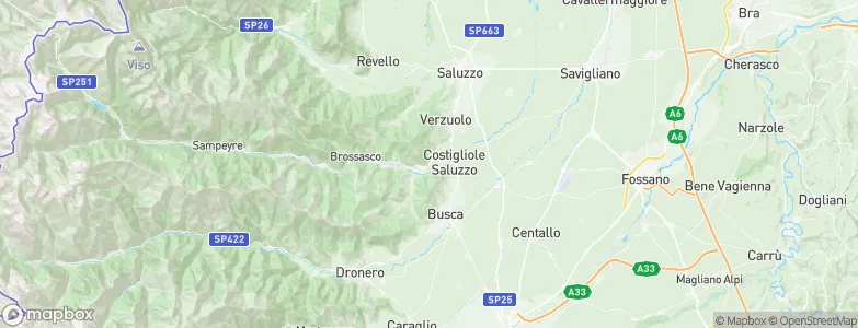 Piasco, Italy Map