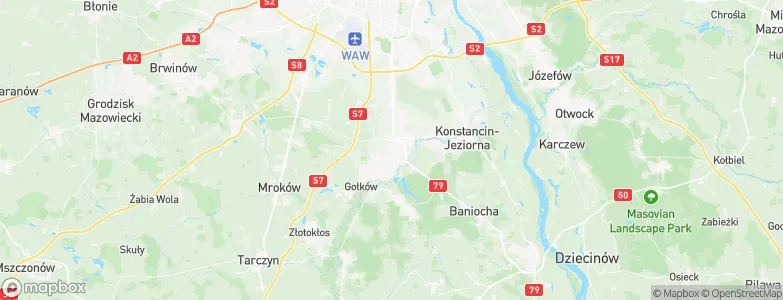 Piaseczno, Poland Map