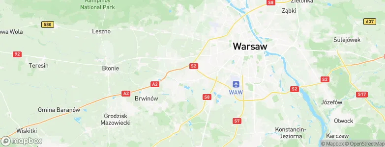 Piastów, Poland Map