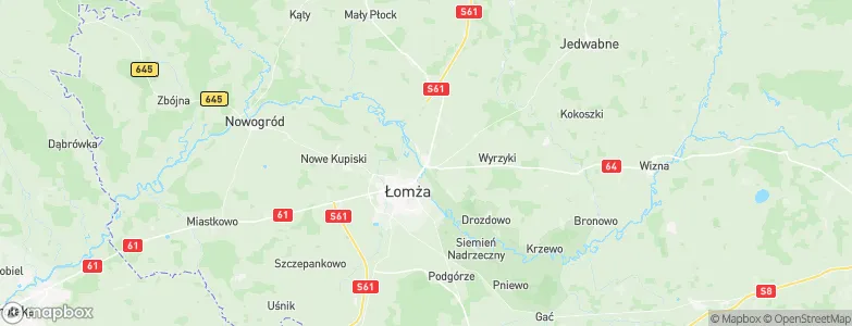 Piątnica, Poland Map