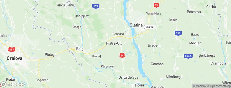 Piatra Olt, Romania Map