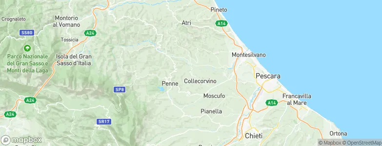 Picciano, Italy Map