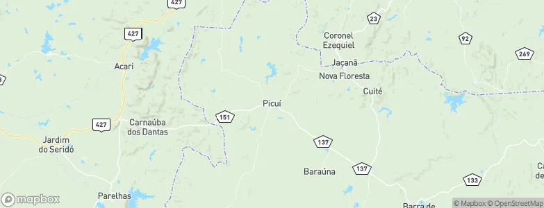 Picuí, Brazil Map