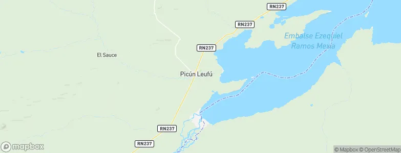 Picún Leufú, Argentina Map
