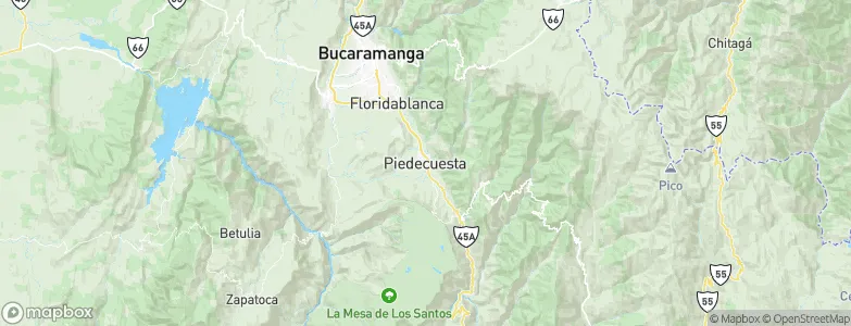 Piedecuesta, Colombia Map