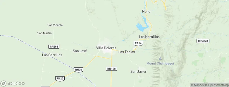 Piedra Pintada, Argentina Map