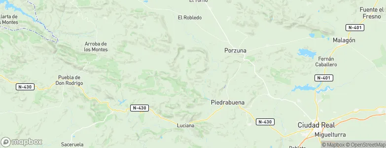 Piedrabuena, Spain Map