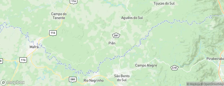 Piên, Brazil Map