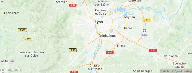 Pierre-Bénite, France Map