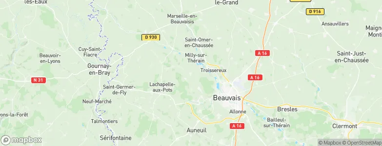Pierrefitte-en-Beauvaisis, France Map