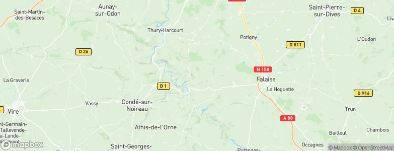 Pierrefitte-en-Cinglais, France Map