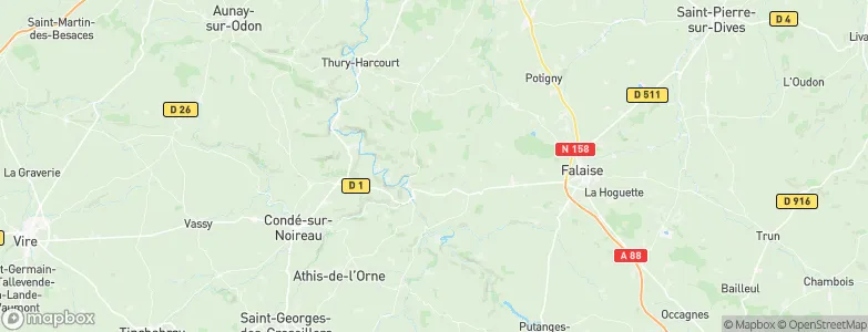 Pierrefitte-en-Cinglais, France Map