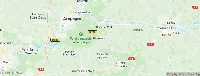 Pierrefonds, France Map