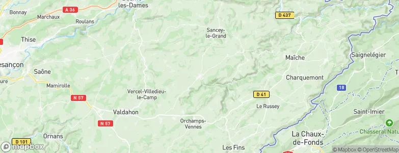 Pierrefontaine-les-Varans, France Map