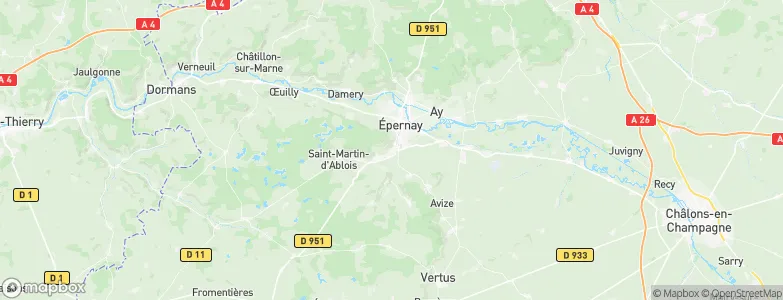 Pierry, France Map