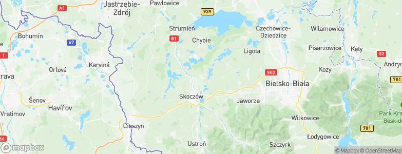 Pierściec, Poland Map
