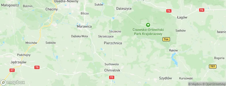 Pierzchnica, Poland Map