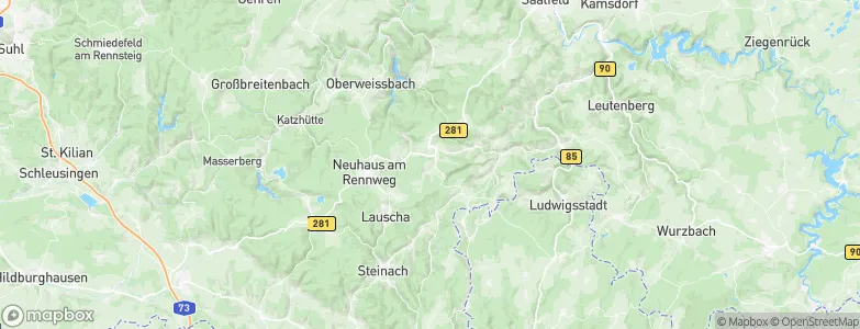 Piesau, Germany Map