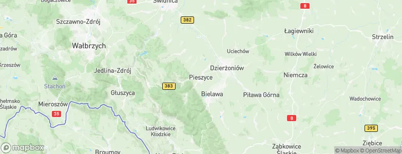 Pieszyce, Poland Map