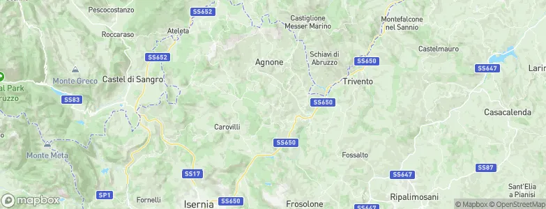 Pietrabbondante, Italy Map