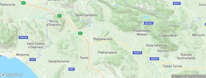 Pietravairano, Italy Map