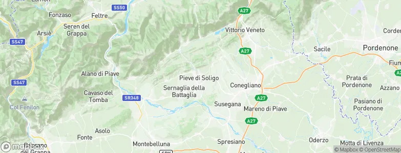 Pieve di Soligo, Italy Map