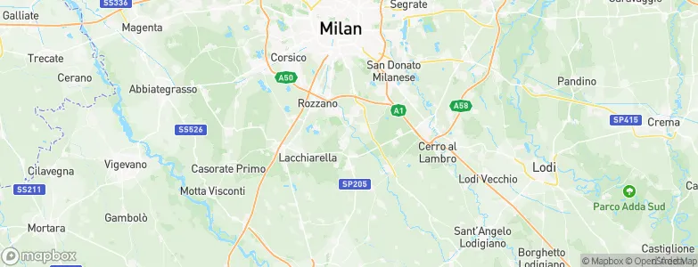 Pieve Emanuele, Italy Map