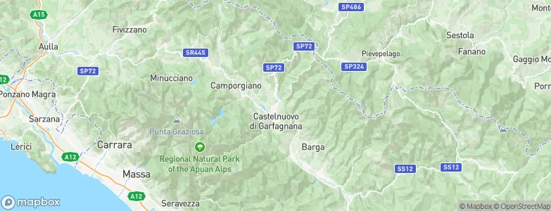 Pieve Fosciana, Italy Map