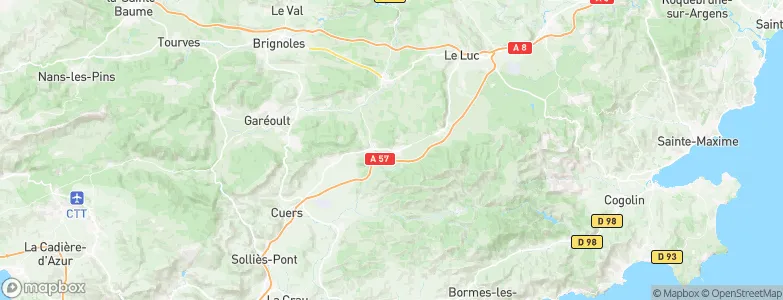 Pignans, France Map