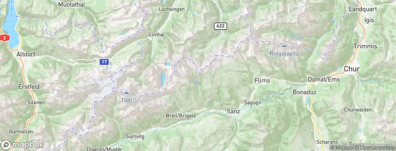 Pigniu, Switzerland Map